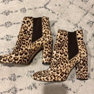 Sam Edelman size 9 animal print booties. Worn once